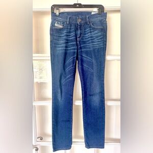 Diesel Women’s Denim Blue Jeans Tapered Fit and Faded Details Size 28